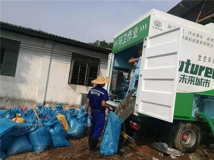 石河镇工业污泥压干处理